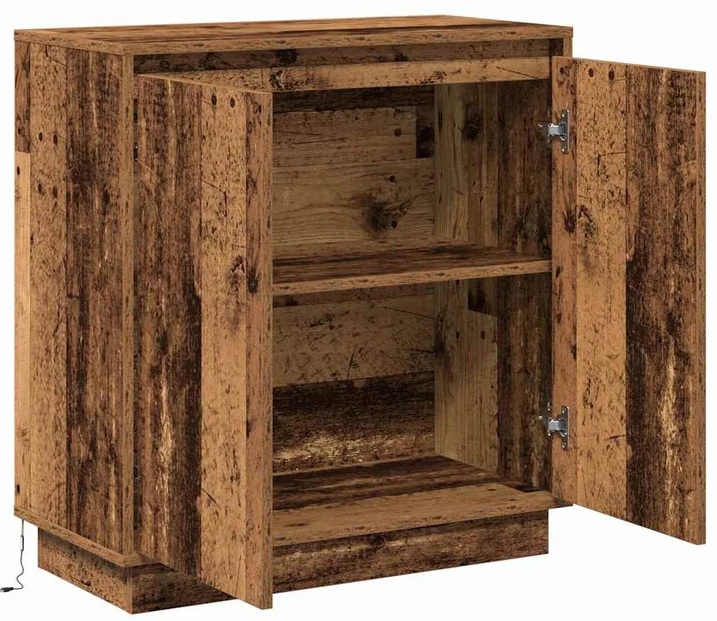 vidaXL Κομοδίνο Παλιό Ξύλο 71 x 34.5 x 75 εκ. Επεξεργασμένο ξύλο