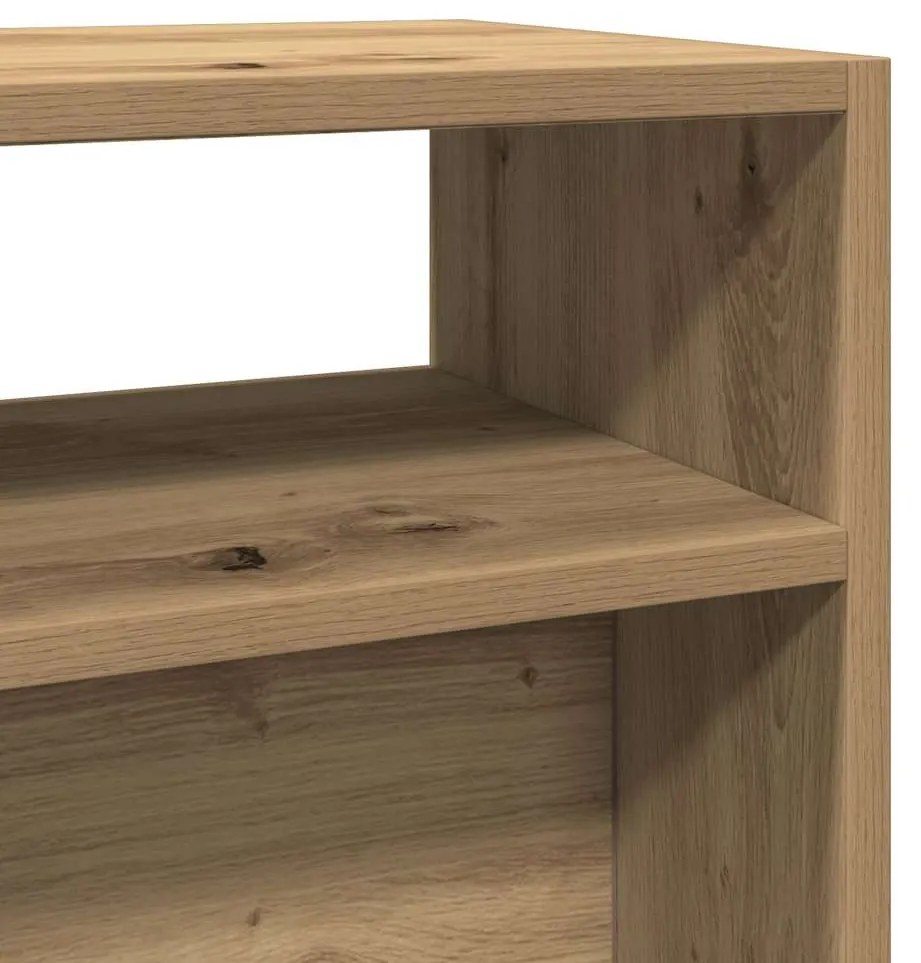 vidaXL Τραπέζι Κονσόλα Αρτισιανή Δρυς 105x30x80 εκ Επεξεργασμένο Ξύλο