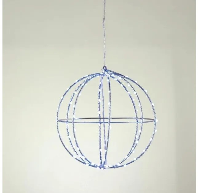 Χριστουγεννιάτικη Μπάλα με 240 Mini LED Φ40 ACA-X0624064226-Μπλε X0624064226