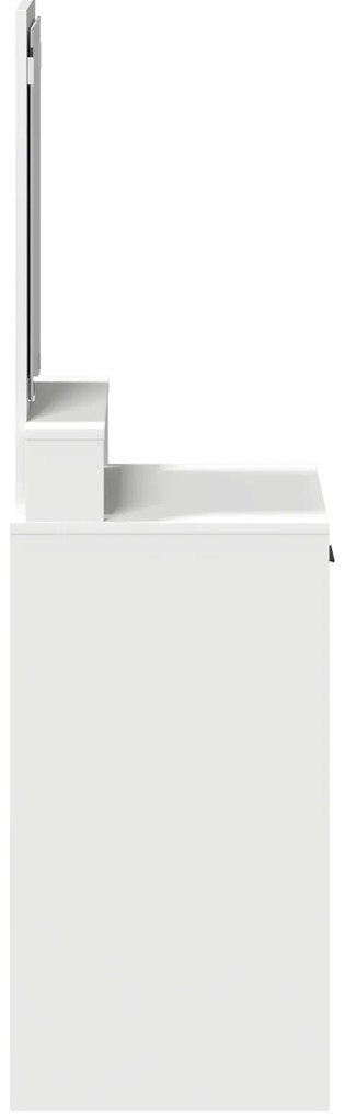 vidaXL Κομμό Υπνοδωματίου Λευκό 50 x 41 x 140 εκ. Επεξεργασμένο ξύλο
