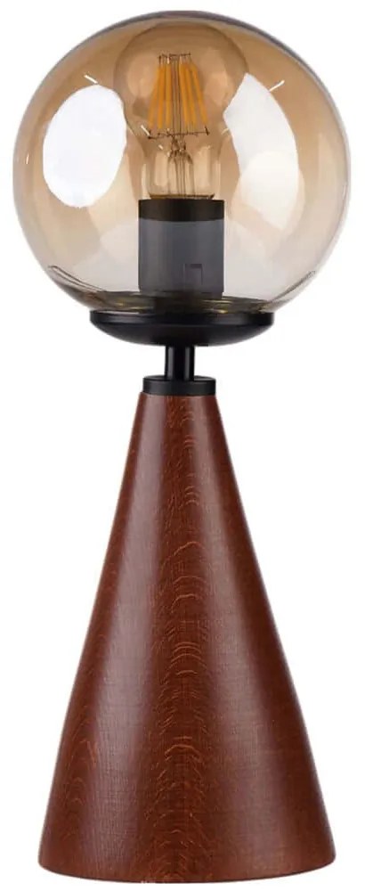 Φωτιστικό Επιτραπέζιο 534LUN5188 Φ15x38cm 1xE27 40W Honey-Walnut Opviq