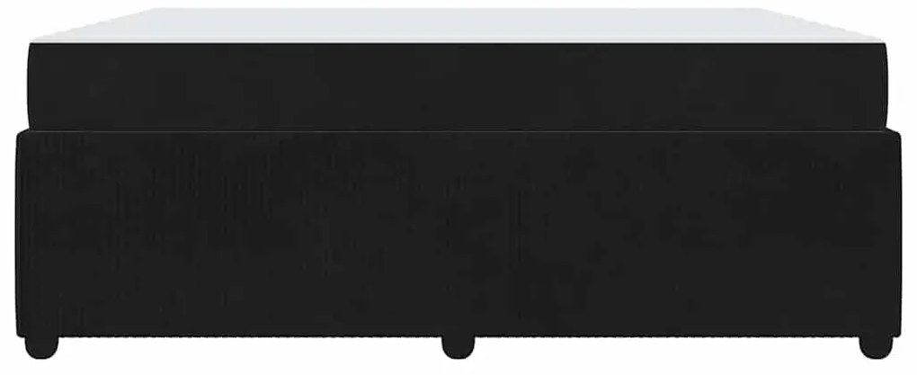vidaXL Σκελετός κρεβατιού με στρώμα Μαύρο 180 x 200 cm Βελούδο