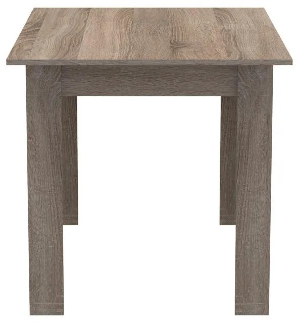 Σετ Τραπεζαρίας Manka-Julita 5 τεμ σε Sonoma Truffle - Μαύρο 110x80x77εκ. 110x80x77 εκ.