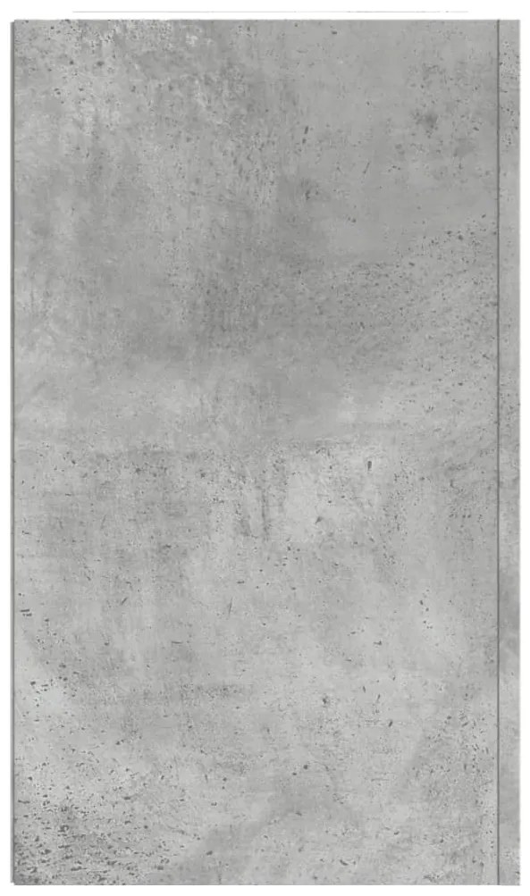 vidaXL Ντουλάπι Τοίχου Γκρι Σκυρ. 75x35x60 εκ. Επεξεργασμένο Ξύλο