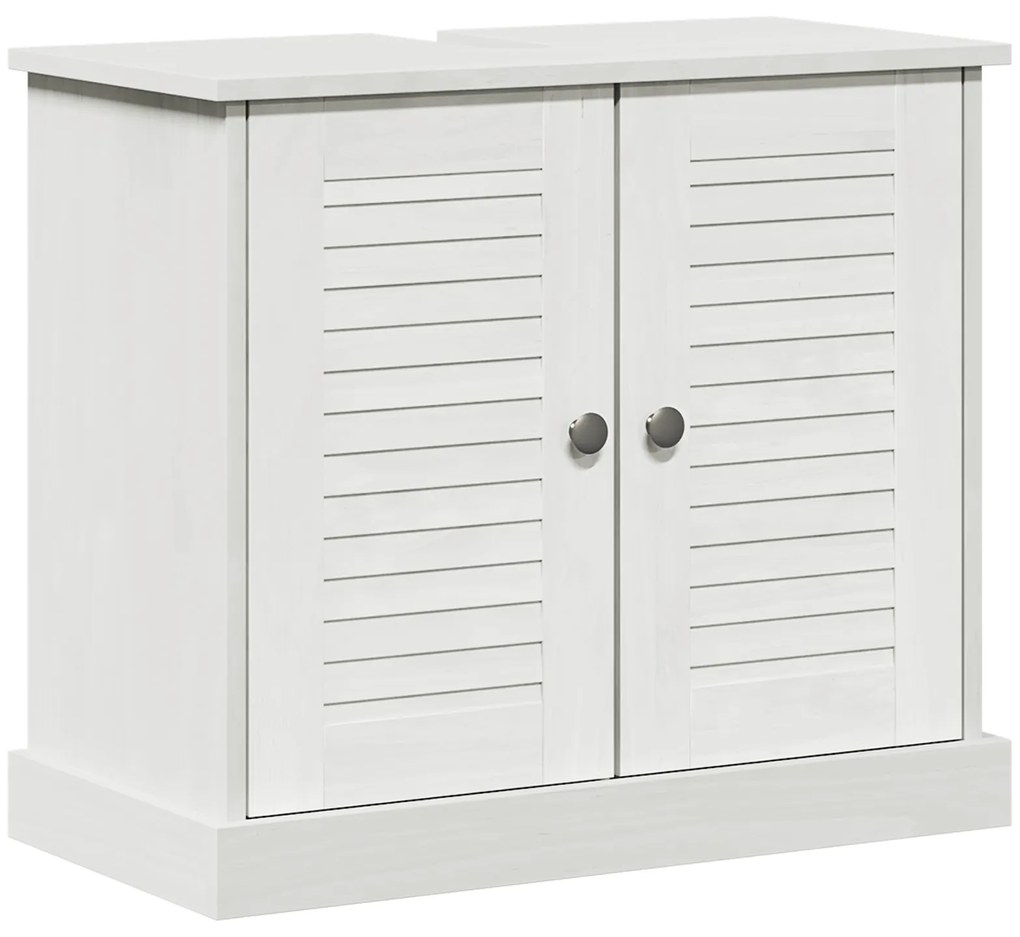 vidaXL Σετ Επίπλων Μπάνιου 5 pcs Λευκό αντικέ 37 x 34 x 110 εκ