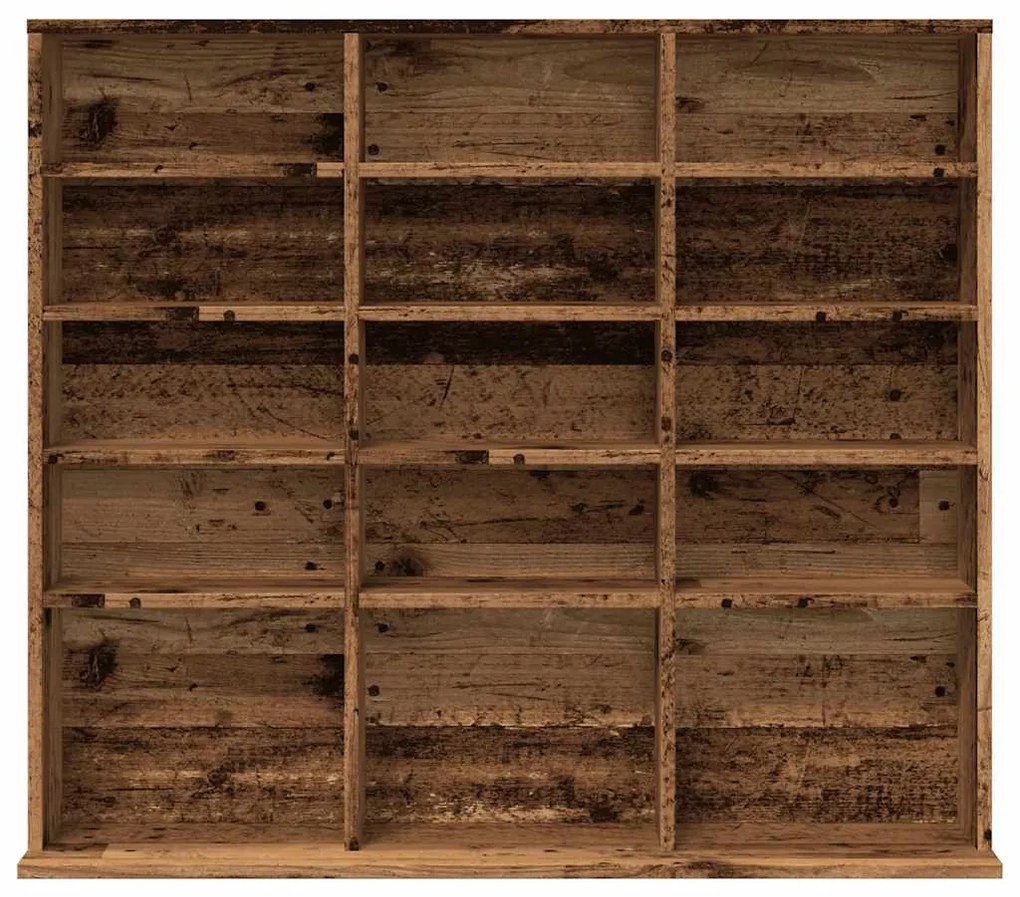 Ντουλάπι CD Παλιό ξύλο 100x23x89,5 cm Ξύλο μηχανικής κατασκευής - Καφέ