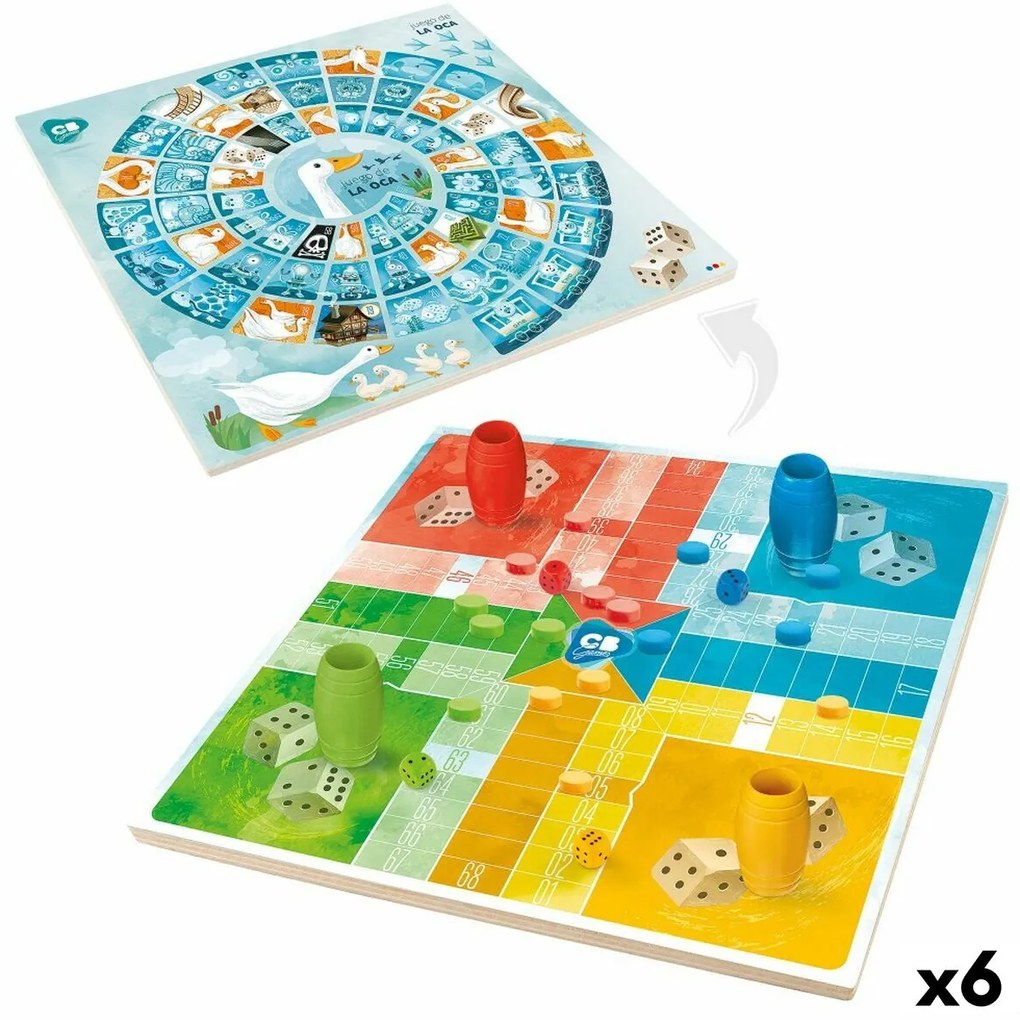 Πίνακας για Επιτραπέζιο Παιχνίδι Parchís CB Games 25 x 1 x 25 cm (25 Τεμάχια) (x6)