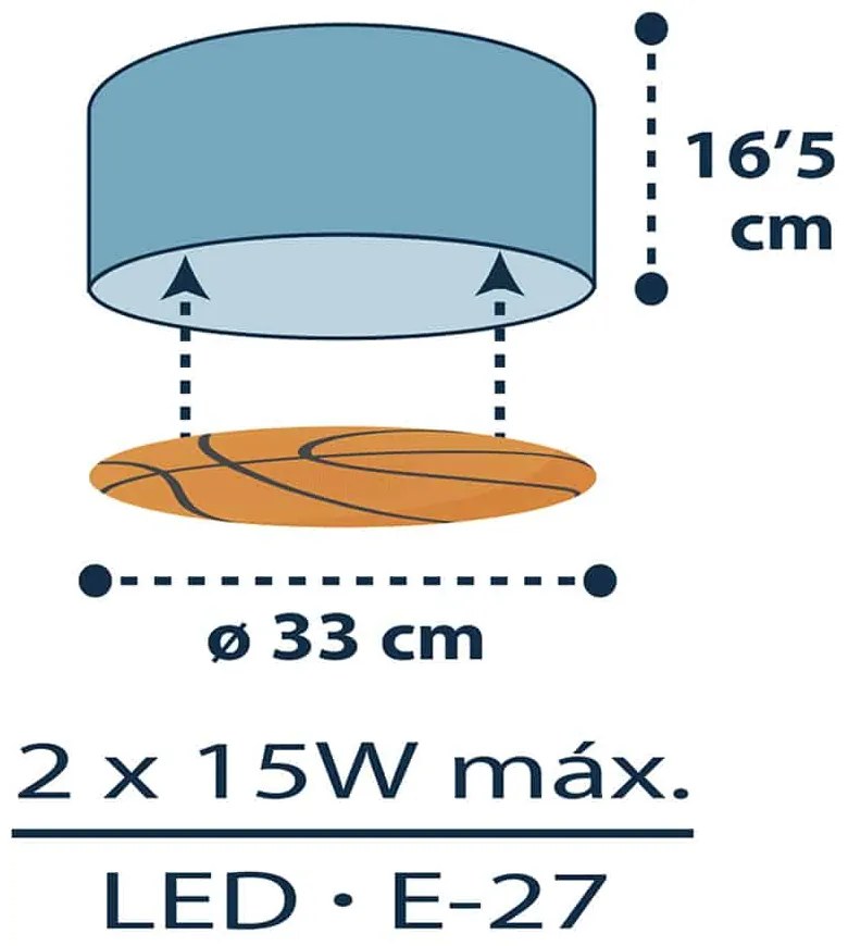 Sports Basket DIY πλαφονιέρα (41746) - 1.5W - 20W - 41746