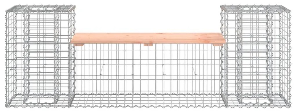 Παγκάκι Συρματοκιβώτιο 183x41x60,5 εκ. Μασίφ Ξύλο Ψευδοτσούγκας - Καφέ