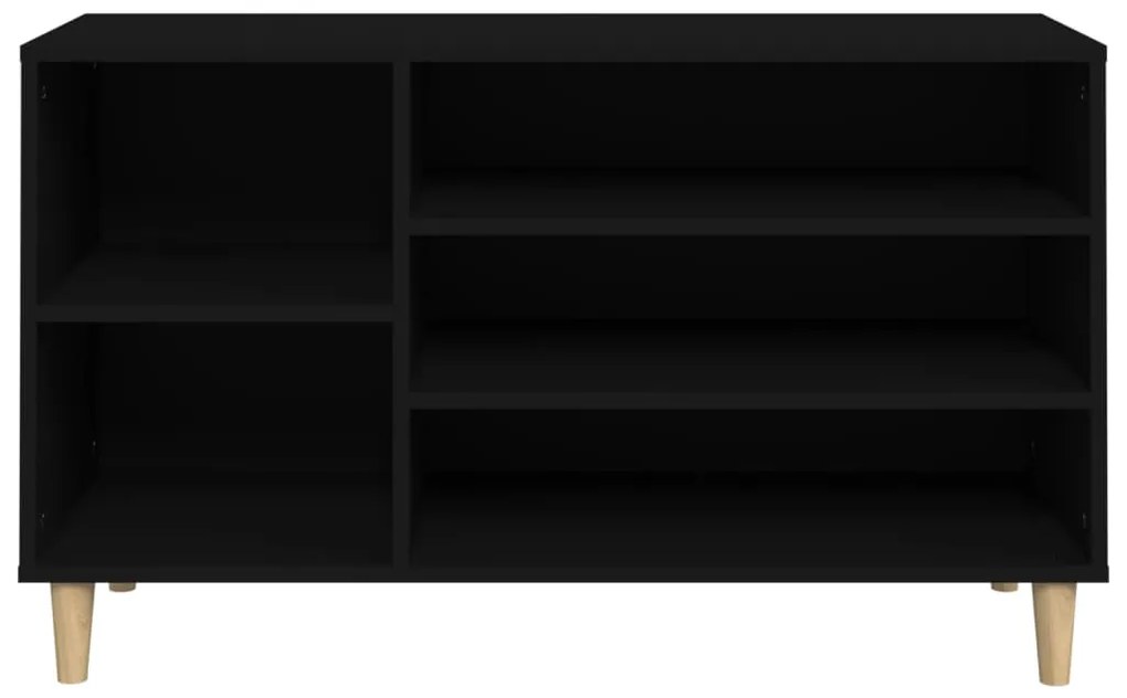 vidaXL Παπουτσοθήκη Μαύρο 102x36x60 εκ. από Επεξεργασμένο Ξύλο