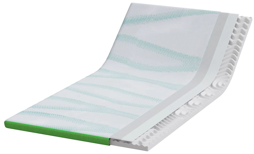 vidaXL Στρώματα Other Λευκό και Πράσινο 120 x 200 cm