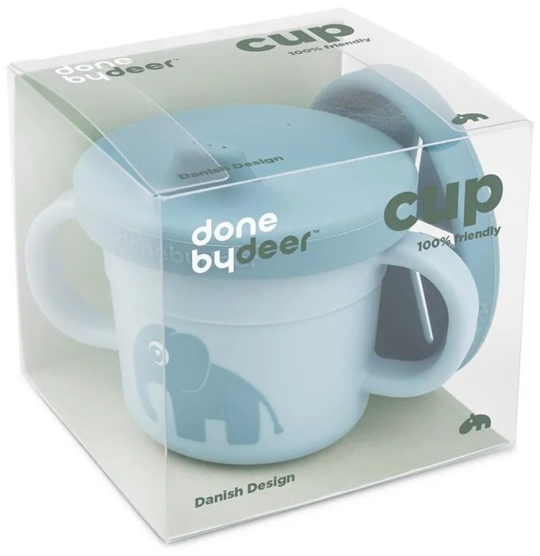 Done by Deer Παιδικό Ποτηράκι από Σιλικόνη Μπλε 215ml