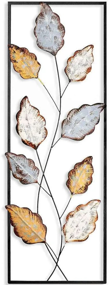 Διακοσμητικό Τοίχου Fagus 930DYU1205 32x90cm White-Gold Wallity Μέταλλο