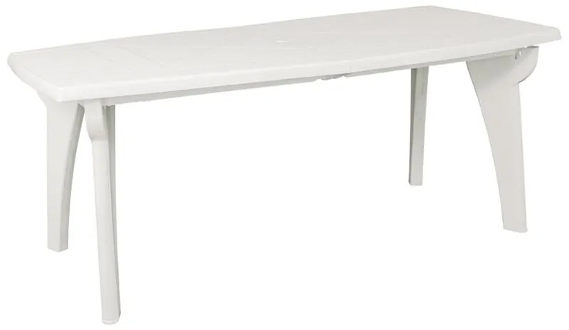 WOODWELL LIPARI Τραπέζι Dining Κήπου - Βεράντας, PP Άσπρο 180x90x72cm Ε363