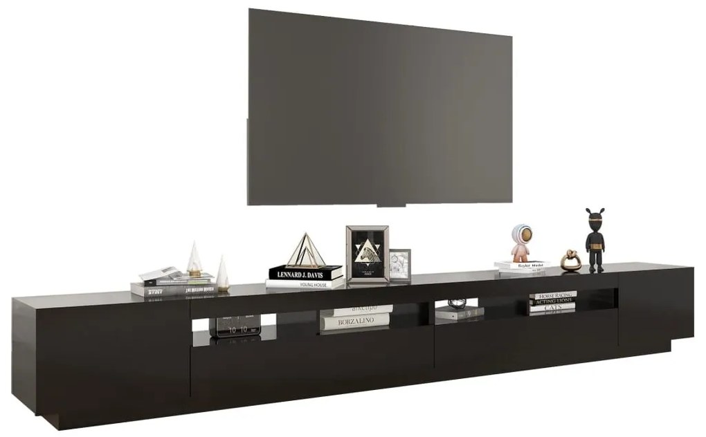 Έπιπλο Τηλεόρασης με LED Μαύρο 300 x 35 x 40 εκ. - Μαύρο