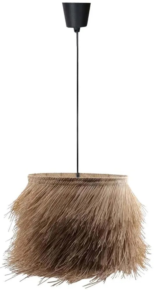 Φωτιστικό Οροφής Hairy 299-000008 Φ70x40cm 1xE27 40W Natural Inart