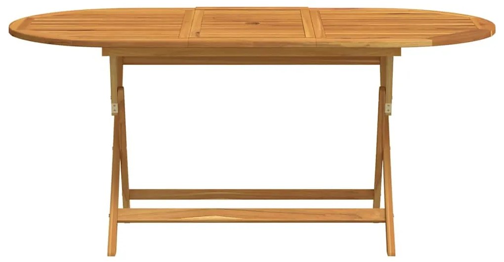 vidaXL Τραπέζι Κήπου Πτυσσόμενο 160 x 85 x 75 εκ Μασίφ Ξύλο Ευκαλύπτου