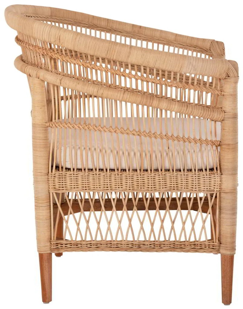 ΠΟΛΥΘΡΟΝΑ MALAWI HM9635.04 ΞΥΛΟ ΜΑΟΝΙ ΕΠΕΝΔΥΣΗ RATTAN ΛΕΥΚΟ ΜΑΞΙΛΑΡΙ ΚΑΘΙΣΜΑΤΟΣ 80x70x86Υεκ.