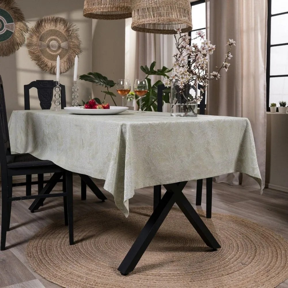 Τραπεζομάντηλο Oviedo 08 Green Teoran 135X180cm Cotton-Polyester