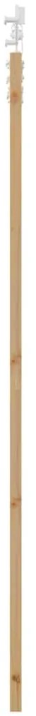 vidaXL Συρόμενη Πόρτα Καφέ 86 x 211 cm Ξύλο και μέταλλο