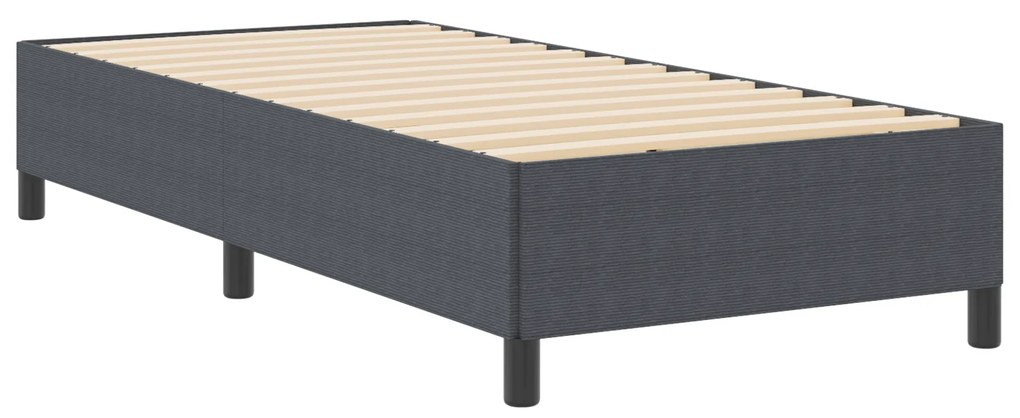 vidaXL Κρεβάτι Σκούρο Γκρι 80x200 εκ