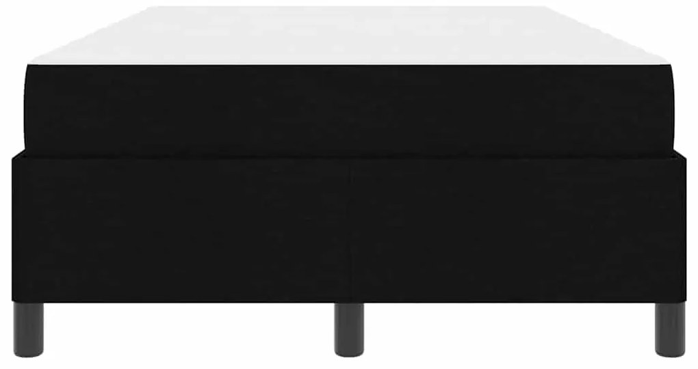 vidaXL Κρεβάτι με ελατήρια Μαύρο και Μαύρο 120 x 190 cm