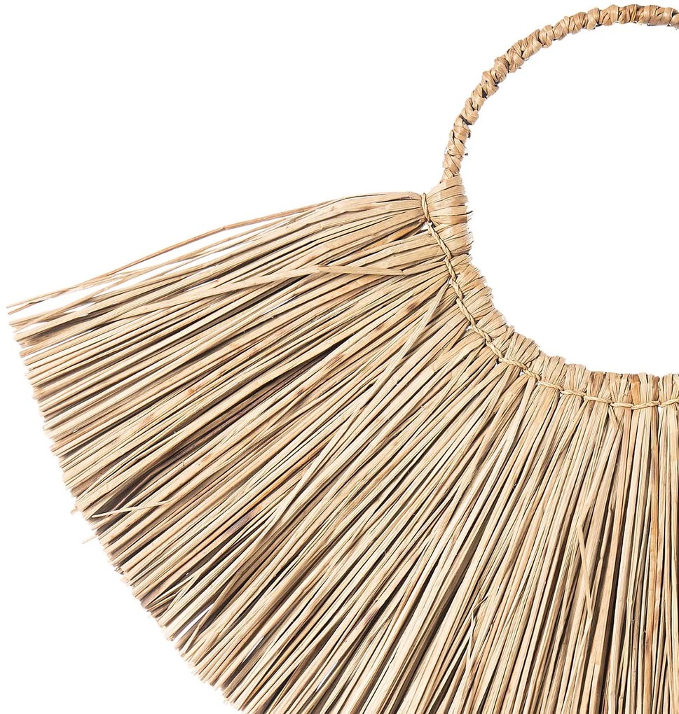 Wall decor S Line 50cm από άχυρο S1792-00N3