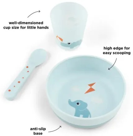 DoneByDeer Σετ Φαγητού playground blue +0μ 3τεμ