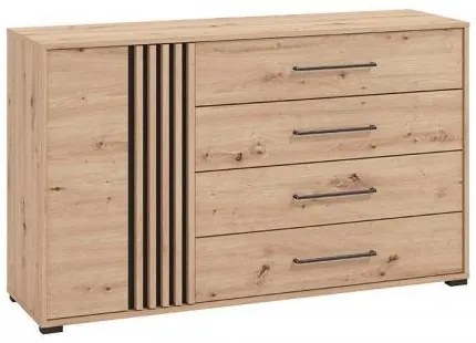 ΚΟΜΟΤΑ ASCALON 135 2K4F ARTISAN OAK-ΜΑΥΡΟ ΧΡΩΜΑ 138x40x82εκ 11013063