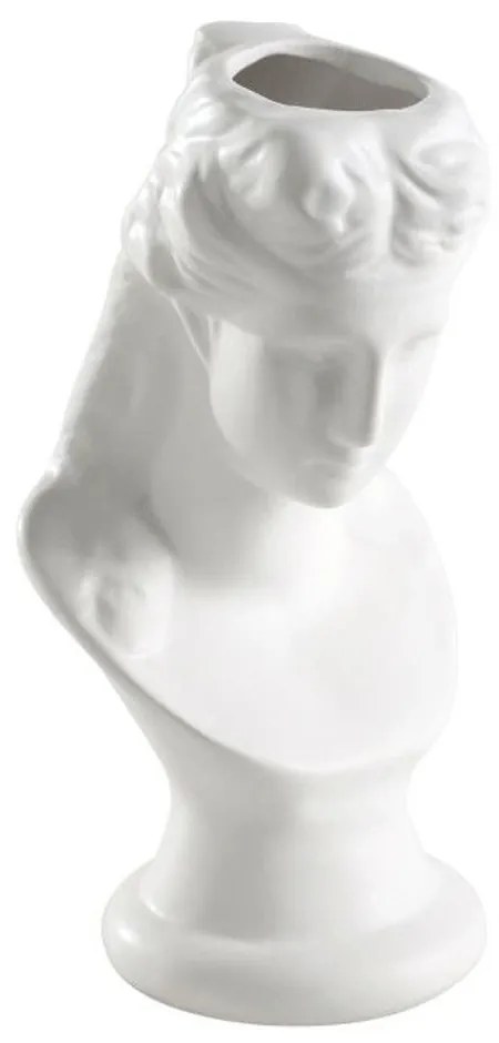 Βάζο Κεραμικό Πρόσωπο Felicien 421002 9x17cm White Eglo Ceramic