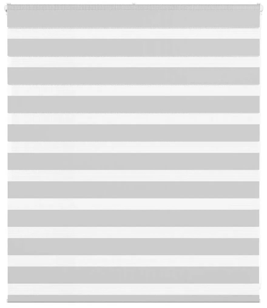 vidaXL Ζέβρα τυφλή Ανοιχτό Γκρι Πλάτος υφάσματος 130,9 εκ. Πολυεστέρας