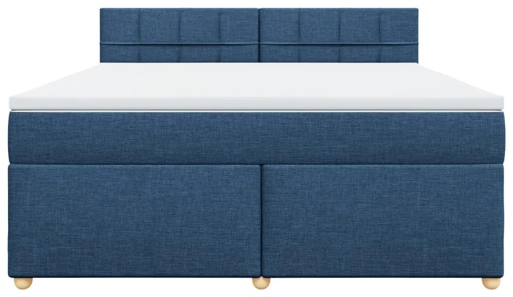 ΚΡΕΒΑΤΙ BOXSPRING ΜΕ ΣΤΡΩΜΑ ΜΠΛΕ 180X200 ΕΚ. ΥΦΑΣΜΑΤΙΝΟ 3289065