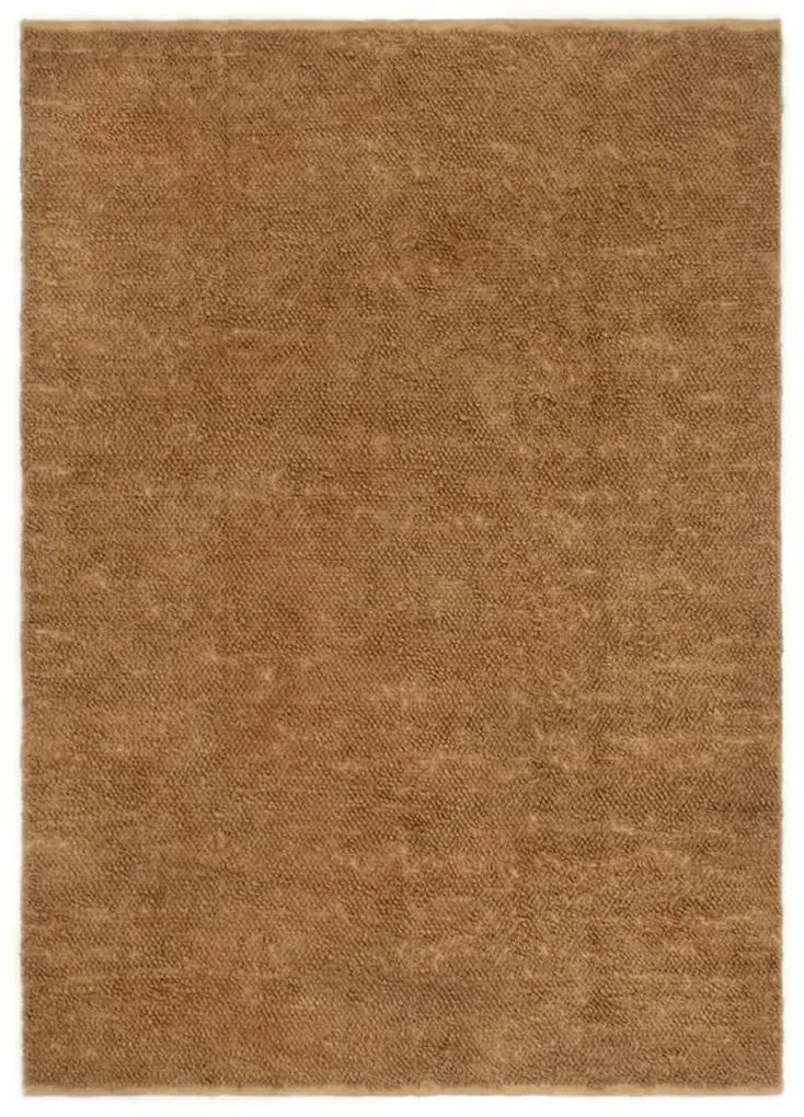 Χαλί Χειροποίητο με Θηλιά 180x250 εκ. από Γιούτα και Βαμβάκι - Καφέ