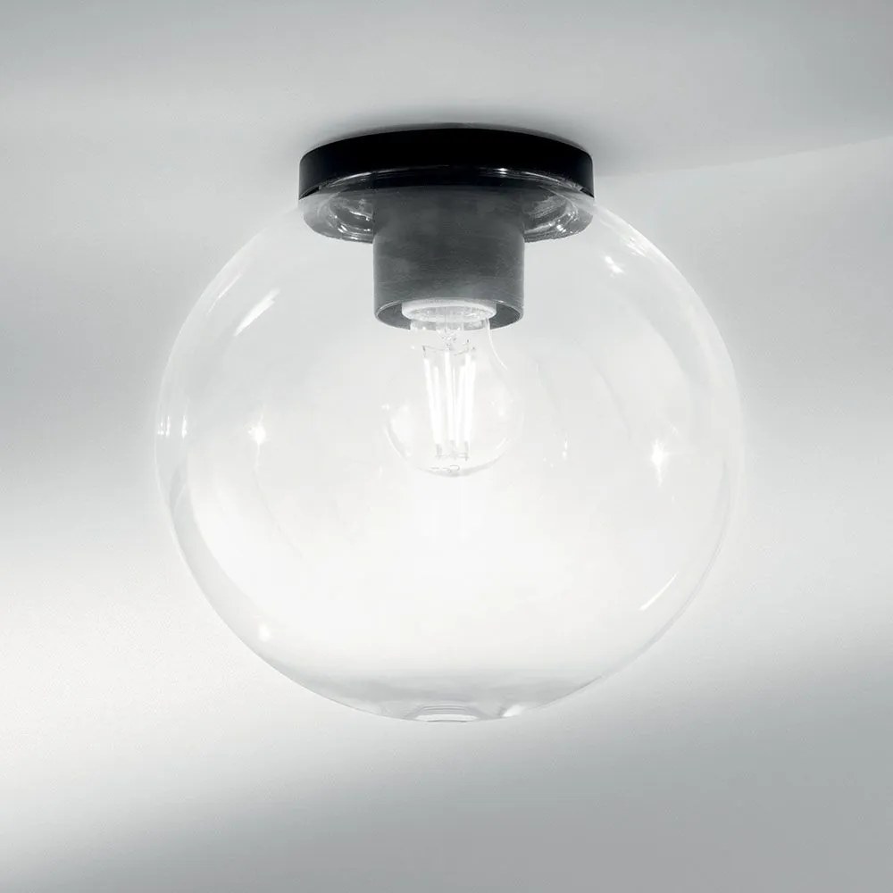 Φωτιστικό Οροφής - Πλαφονιέρα I-Polly-G25-TR E27 26x25cm Clear Intec Plastic