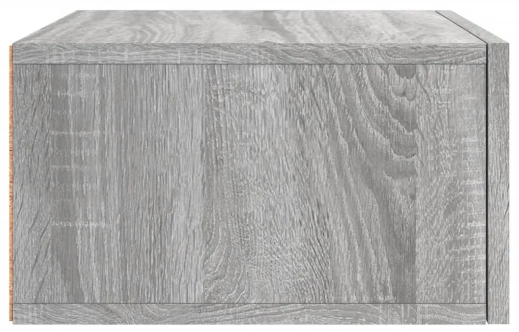 vidaXL Κομοδίνα Επιτοίχια Γκρι Sonoma 35 x 35 x 20 εκ.