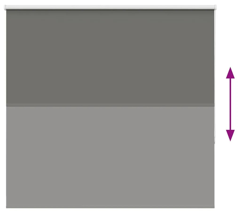 Roller Blind Blackout γκρί 155x130 cm Πλάτος υφάσματος 151,6cm - Γκρι