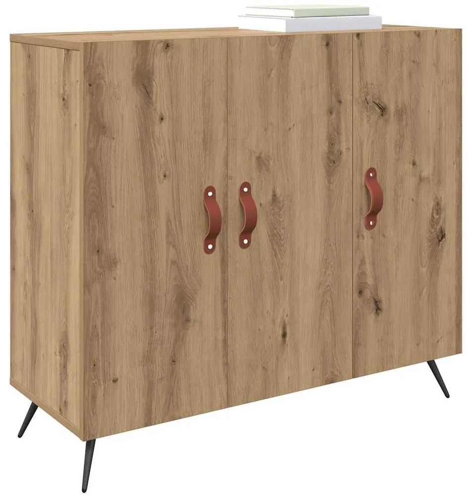 vidaXL Πλαϊνό γραφείο Artisan Oak 89,5 x 34 x 80 εκ.