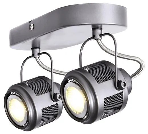 Φωτιστικό Οροφής - Σποτ AR2092W28G 2ΧGU10 28Χ10Χ16 Grey Aca Decor Metal