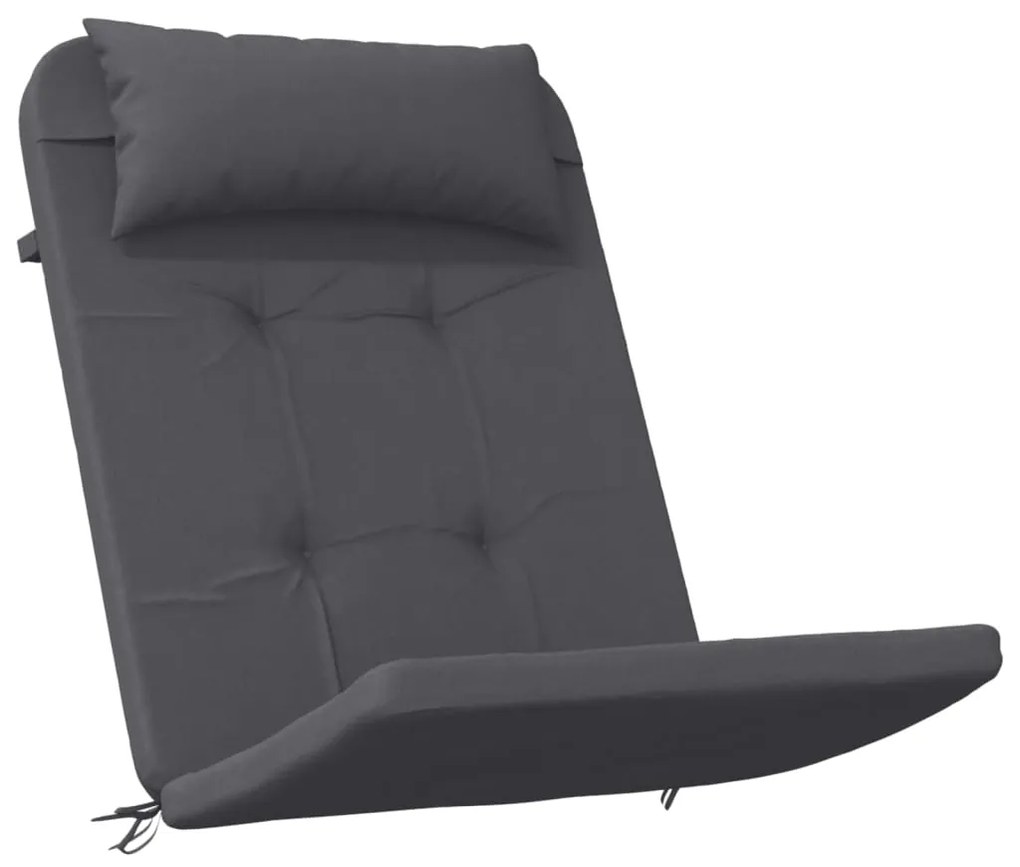 vidaXL Μαξιλάρια Καρέκλας Adirondack 2 τεμ. Ανθρακί από Ύφασμα Oxford