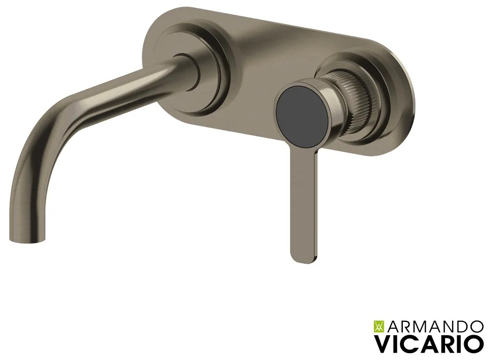 Armando Vicario LUMIERE Μπαταρία Νιπτήρος εντοιχισμού 2 οπών Black Brushed