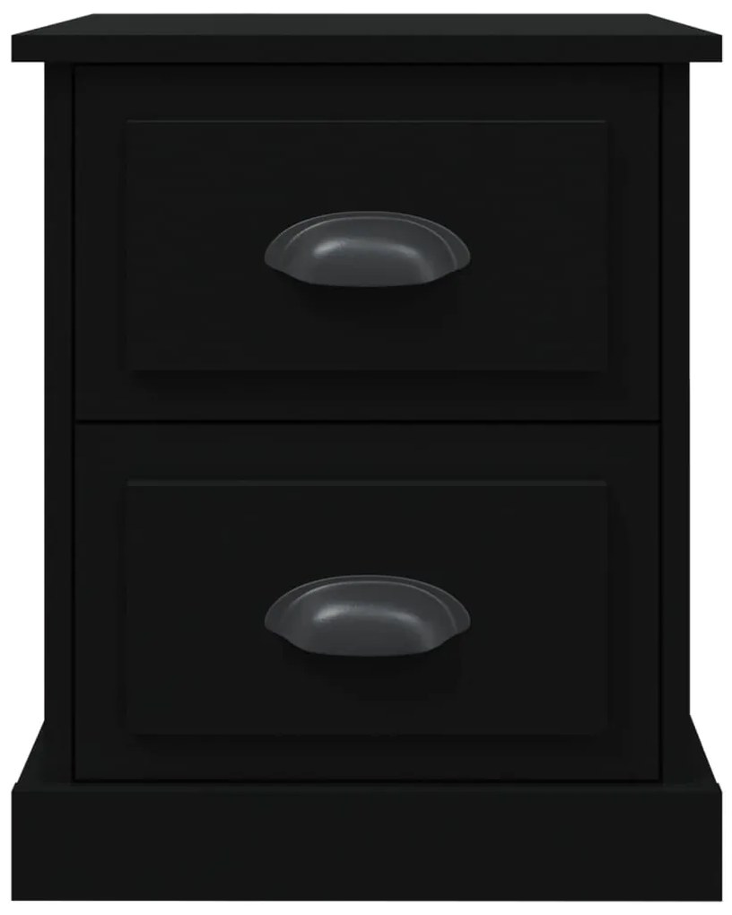 vidaXL Κομοδίνο Μαύρο 39 x 39 x 47,5 εκ. από Επεξεργασμένο Ξύλο