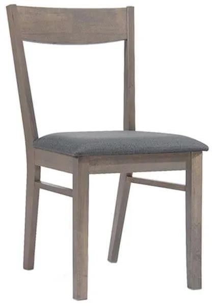Καρέκλα Ringo Smoke Beech Ε806,1 Grey Σετ 2τμχ Ξύλο,Ύφασμα