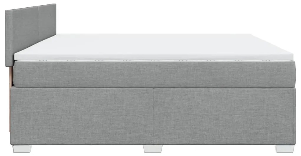 ΚΡΕΒΑΤΙ BOXSPRING ΜΕ ΣΤΡΩΜΑ ΑΝΟΙΧΤΟ ΓΚΡΙ 180X200 ΕΚ. ΥΦΑΣΜΑΤΙΝΟ 3288260