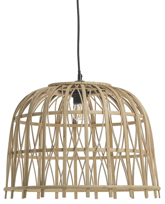 Inart Φωτιστικό Οροφής Φ43x32-50cm Rattan Φυσικό 3-10-267-0006