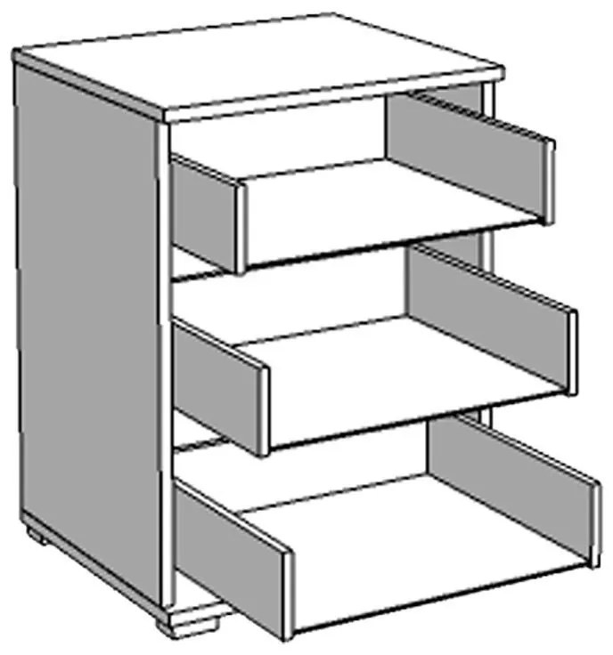 Κομοδίνο Duero 3F Artisan Oak 45x40x63 εκ. 45x40x63 εκ.
