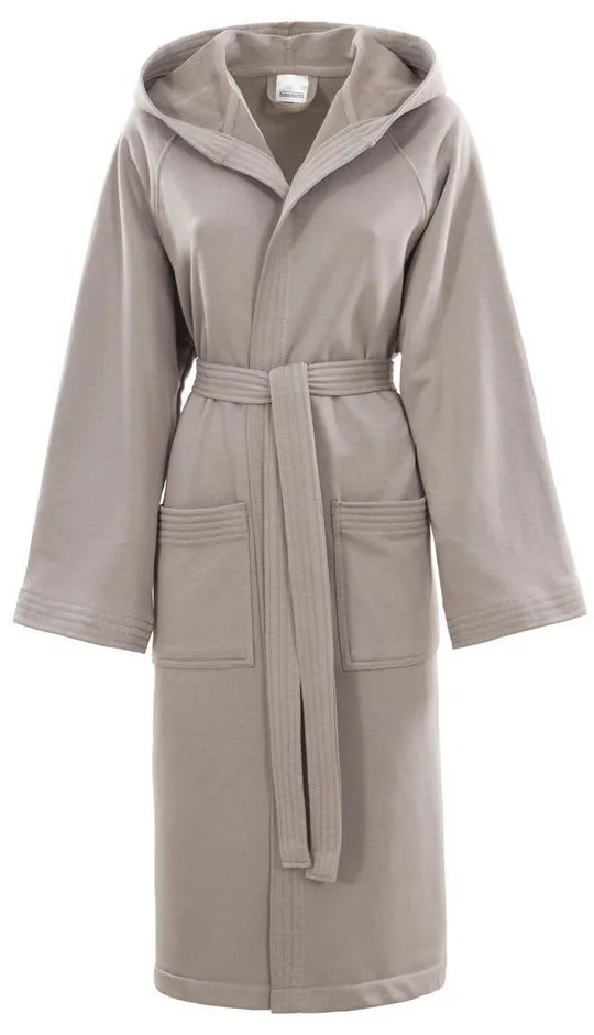 Μπουρνούζι Jersey Με Κουκούλα Grey Bassetti