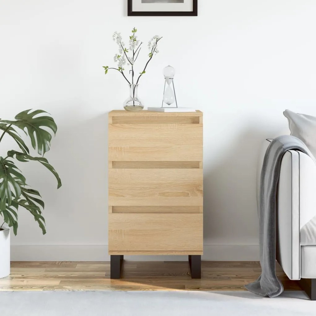 vidaXL Συρταριέρα Sonoma Δρυς 40 x 35 x 70 εκ. από Επεξεργασμένο Ξύλο