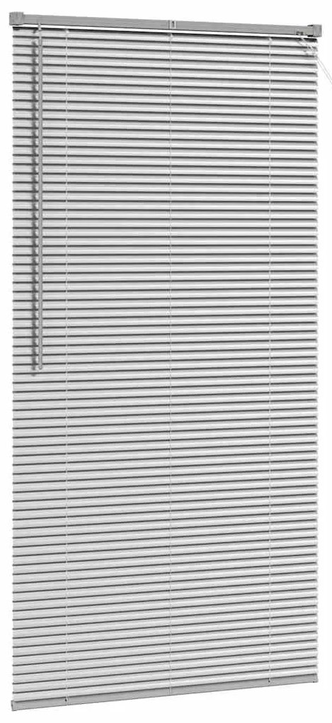 vidaXL Ρολό Παραθύρου με κουρτίνες Ασημί Αλουμίνιο