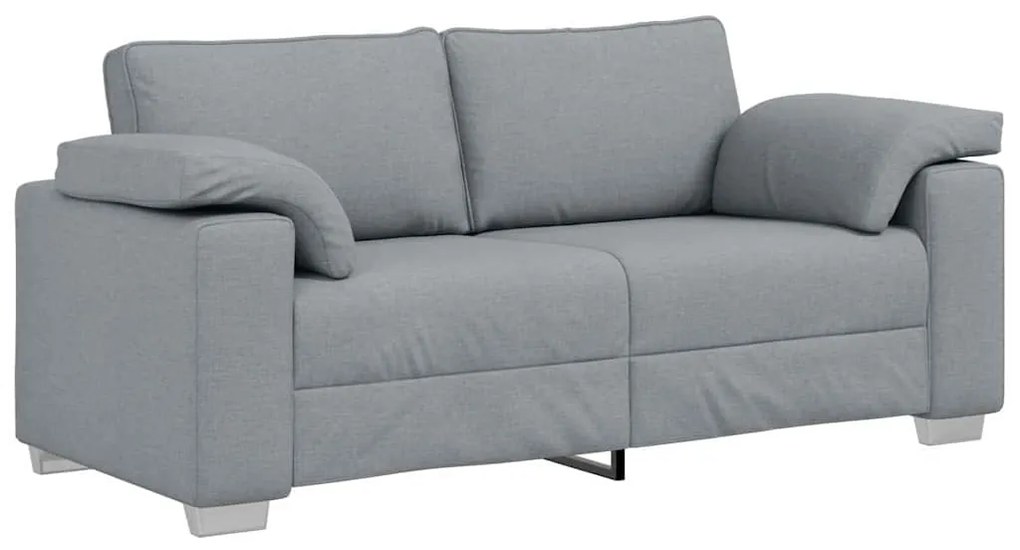 vidaXL Καναπές με μαξιλάρι Ανοιχτό γκρι 180 x 77 x 82 εκ ύφασμα