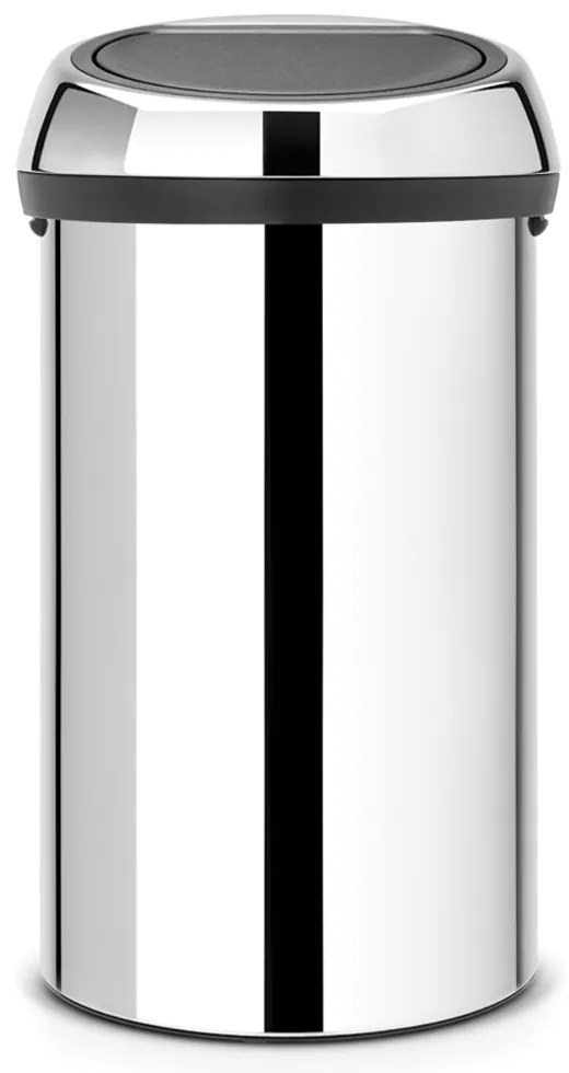 Brabantia 647254 Κάδος Απορριμμάτων Touch Bin 60L, Brilliant Steel